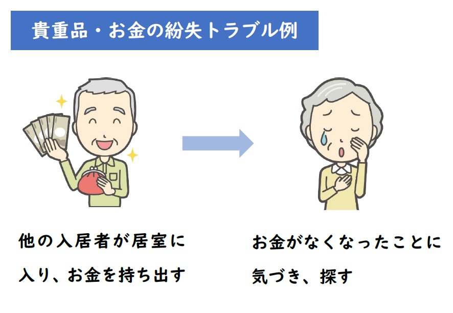 老人ホーム入居の際に必要となるもの_貴重品_お金_トラブル