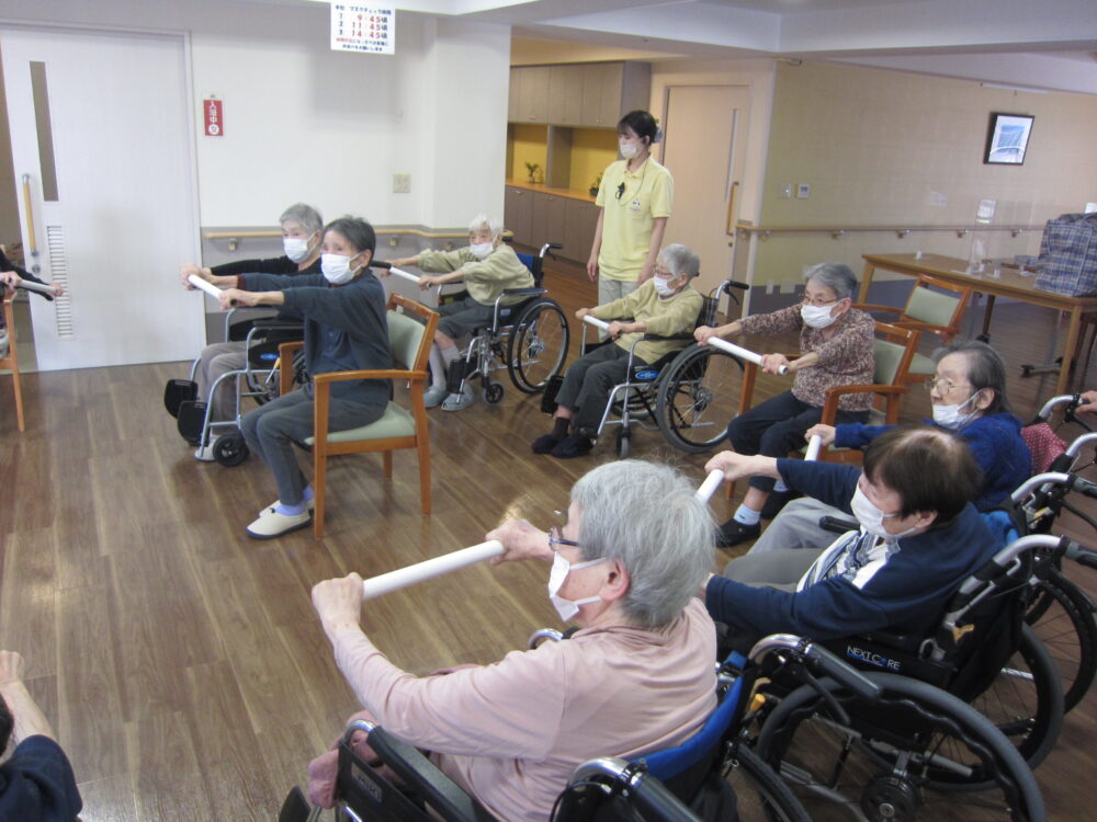 静岡市葵区有料老人ホーム_可動域訓練