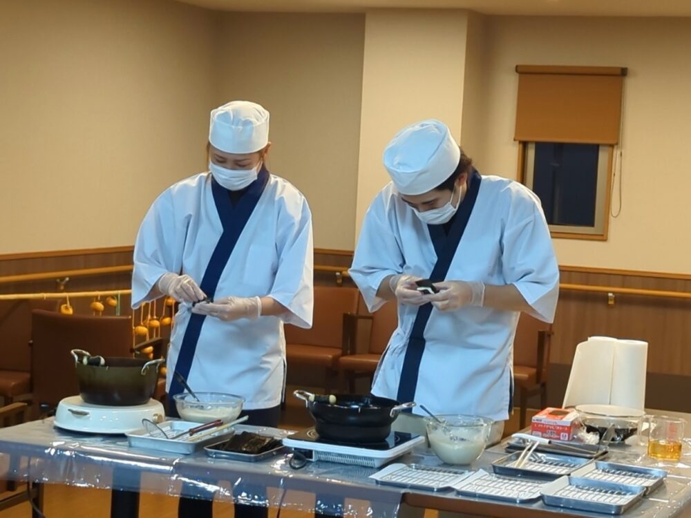 藤枝市老人ホーム_自然薯の磯部揚げ