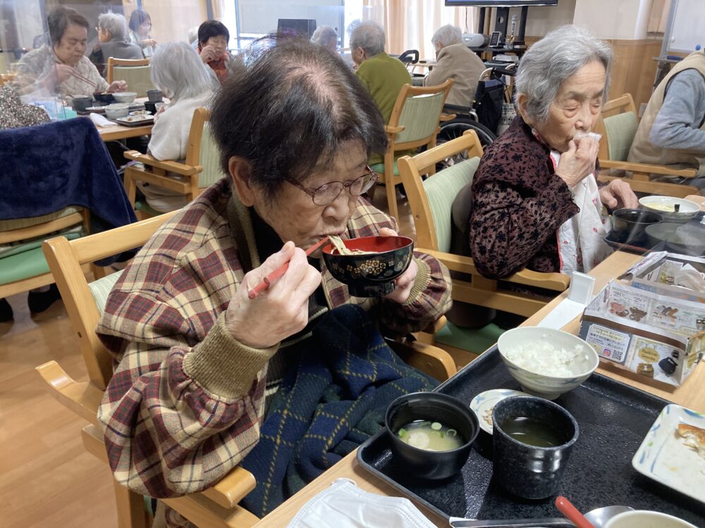 藤枝市老人ホーム_2月蕎麦打ち