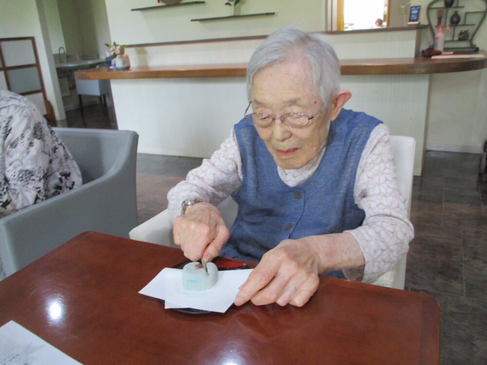 静岡市駿河区有料老人ホーム_雨を楽しむ茶会