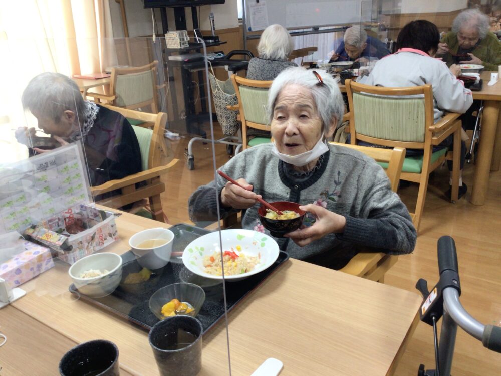 藤枝市老人ホーム_蕎麦打ちかき揚げ蕎麦