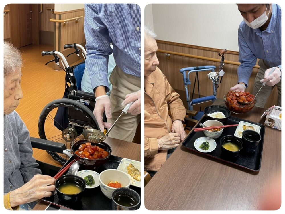 藤枝市老人ホーム_山盛りマグロの漬け丼