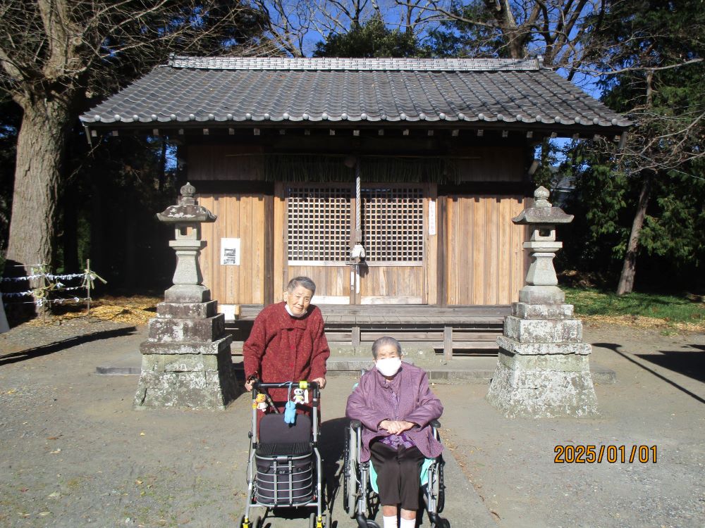 静岡市清水区老人ホーム_2025年毎年恒例元旦初詣押切八幡神社