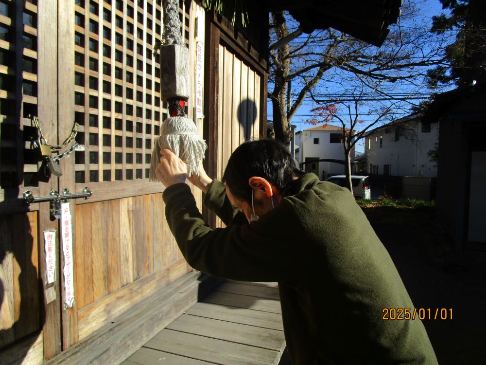 静岡市清水区老人ホーム_2025年毎年恒例元旦初詣押切八幡神社