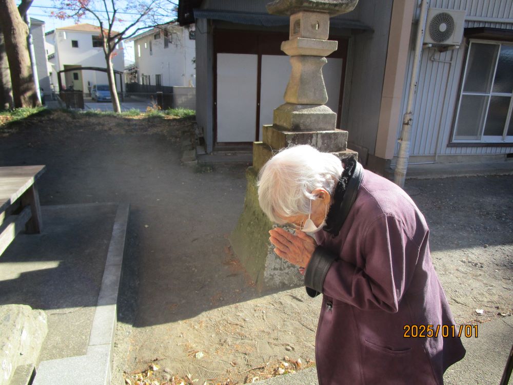 静岡市清水区老人ホーム_2025年毎年恒例元旦初詣押切八幡神社