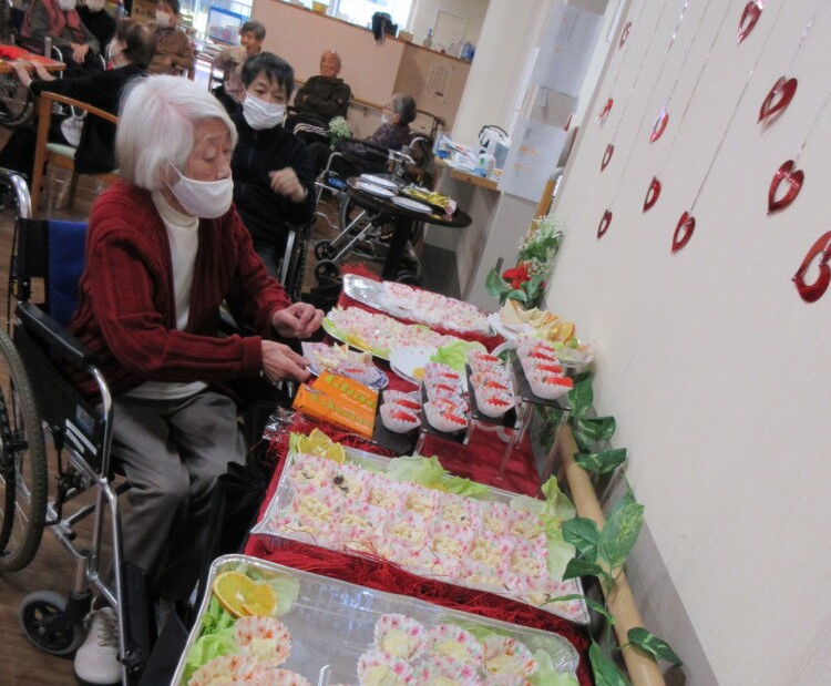 静岡市葵区有料老人ホーム_バレンタインデー