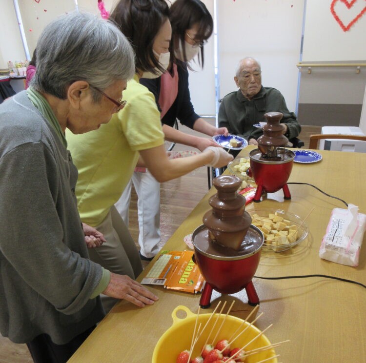 静岡市葵区有料老人ホーム_バレンタインデー