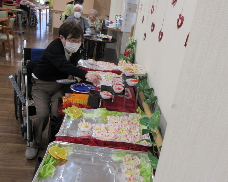 静岡市葵区有料老人ホーム_バレンタインデー