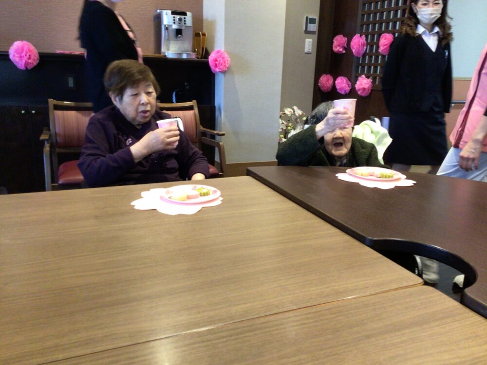 浜松市老人ホーム_春を感じるお花見とお花見会