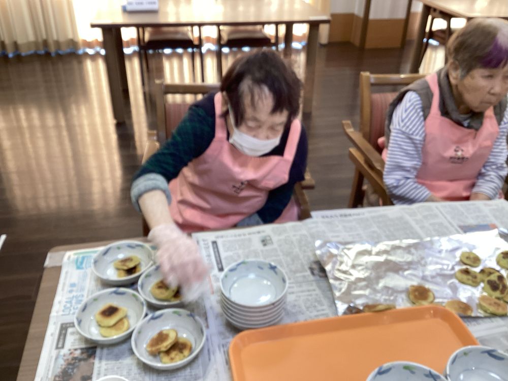 静岡市清水区老人ホーム_生活リハビリクラブ押切料理クラブ抹茶のパンケーキ