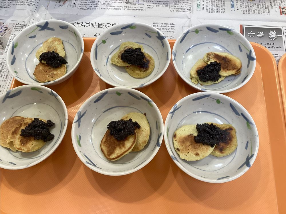 静岡市清水区老人ホーム_生活リハビリクラブ押切料理クラブ抹茶のパンケーキ