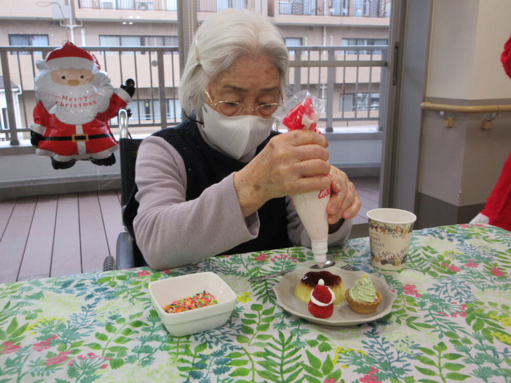 静岡市葵区老人ホーム_クリスマス・スイーツプレート