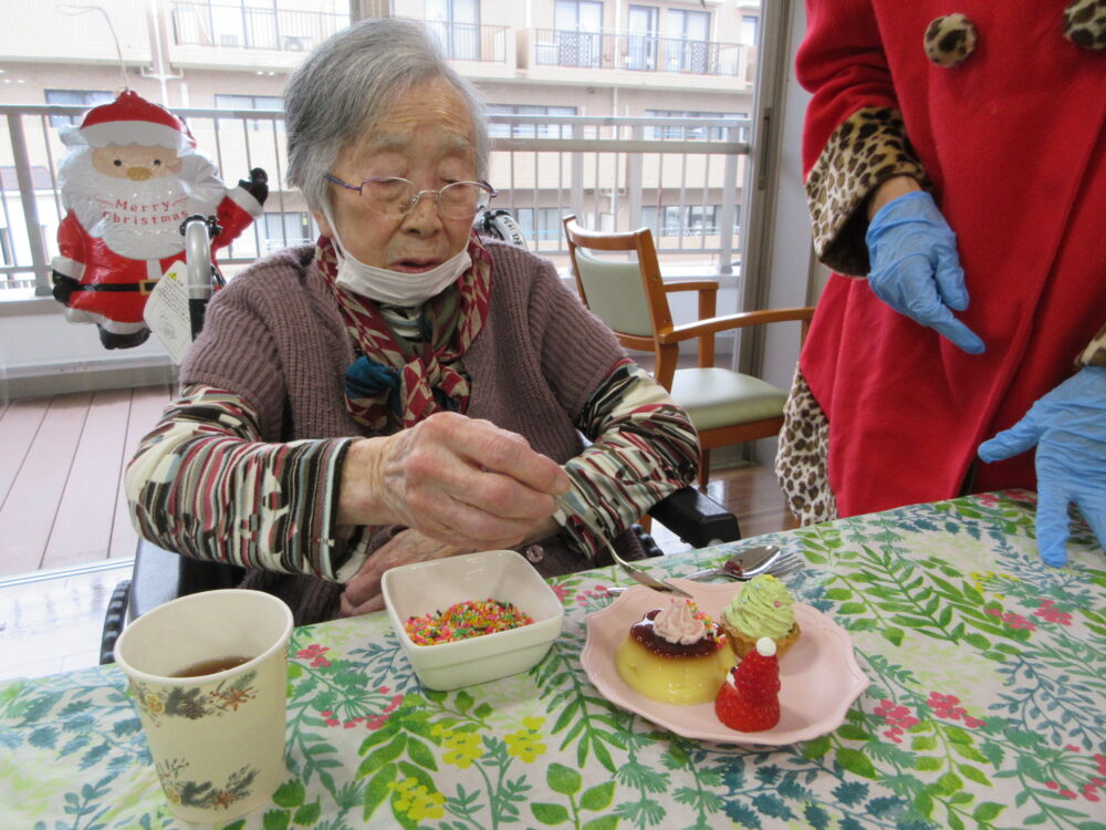 静岡市葵区老人ホーム_クリスマス・スイーツプレート