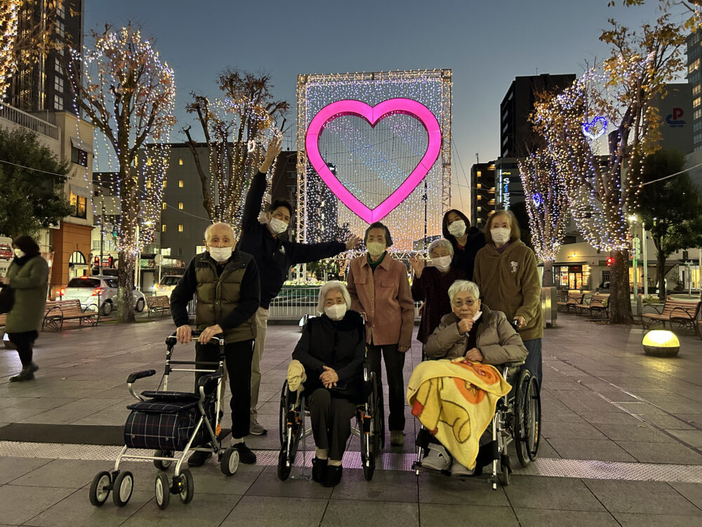 静岡市葵区老人ホーム_イルミネーション見物