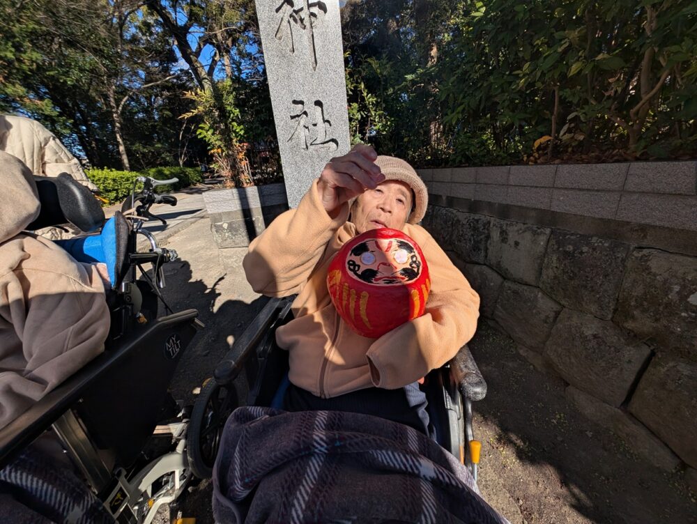 静岡市葵区老人ホーム_熊野神社への初詣ドライブ