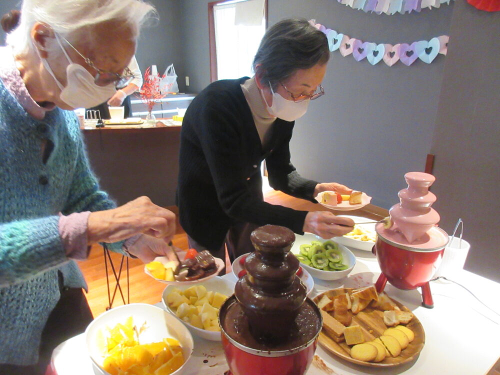 静岡市葵区老人ホーム_チョコレート・ファウンテン