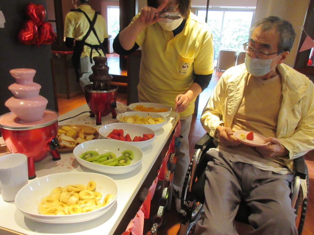 静岡市葵区老人ホーム_チョコレート・ファウンテン