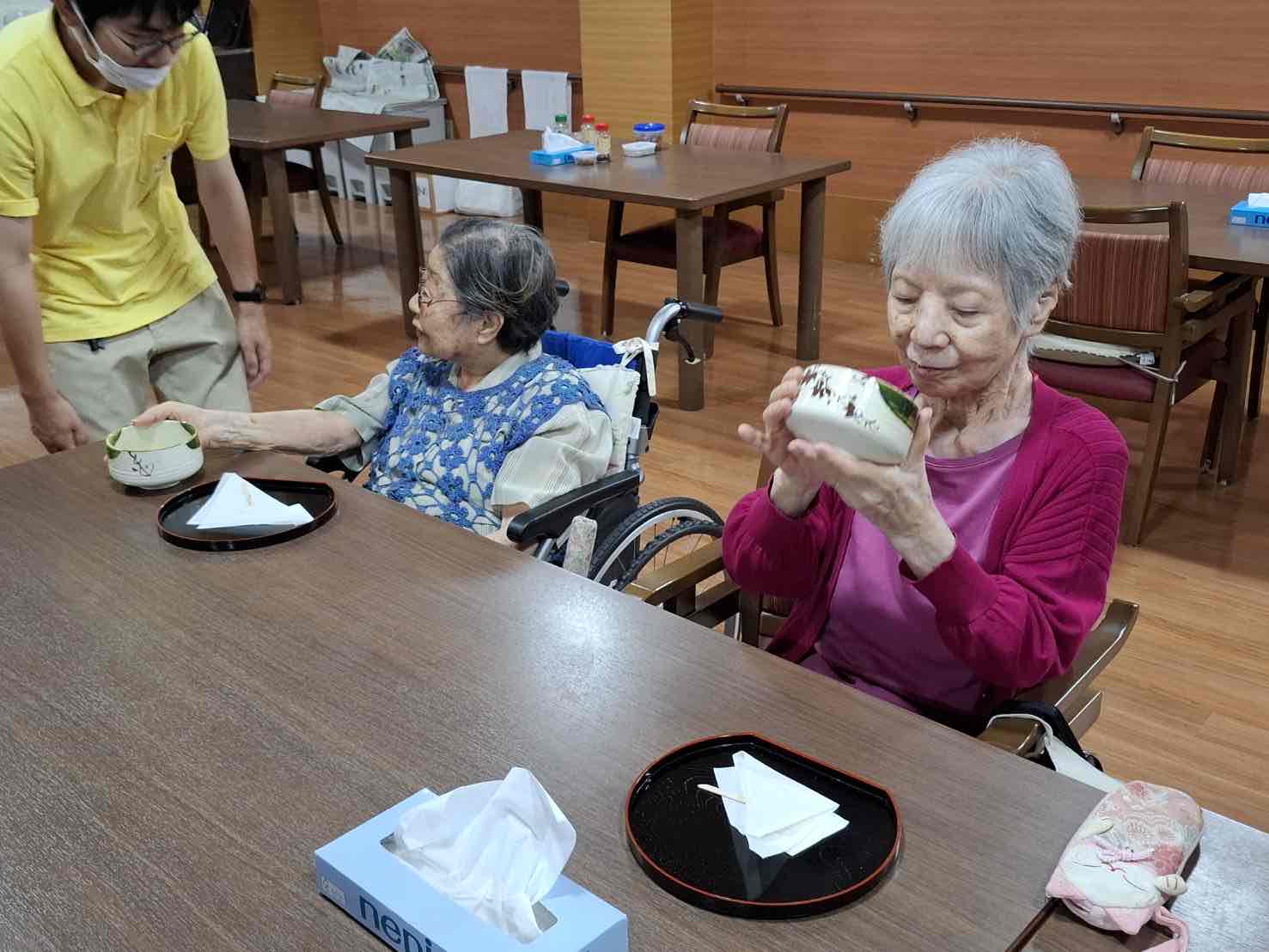 駿東郡長泉町老人ホーム_五感で感じるお茶会と五感の室礼「夏越の祓」